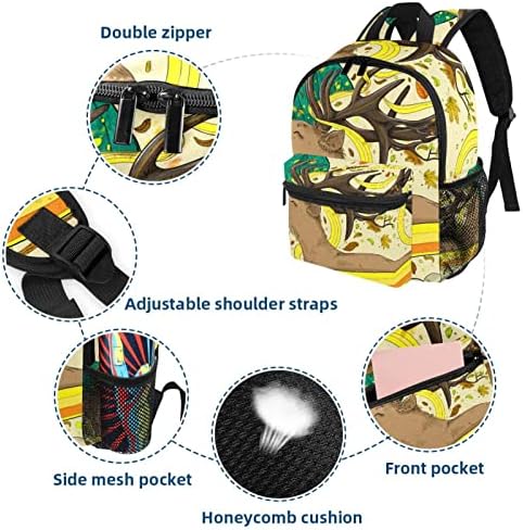 Mochila de viagem VBFOFBV para mulheres, caminhada de mochila ao ar livre esportes mochila casual Daypack, cervo de pintura