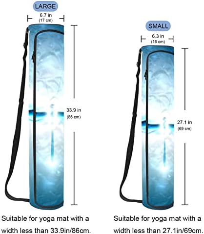 Bolsa de tapete de ioga ratgdn, dragão brilhante, exercício de ioga portador de tape