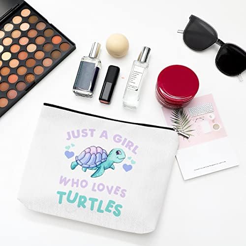 Presentes de tartaruga -marinho para mulheres amantes de tartaruga de maquiagem de maquiagem coisas fofas de aniversário presente