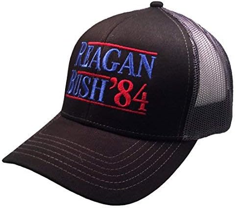 Trenz Shirt Company Reagan Bush 84 Campanha Camoador de caminhão adulto Exército/preto