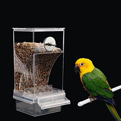 JZRH alimentador automático de pássaros, alimentador de gaiola de pássaro, alimentador de sementes de papagaios automáticos,