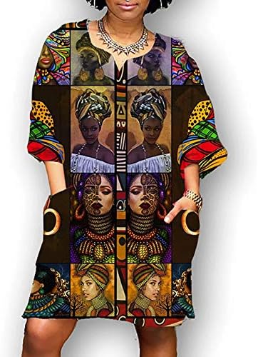 NYYBW MULHERM MULHERES AFRICANO CASual V Dress Vintage Mini Moda de moda Moda feminina vestido de vestido Mulheres
