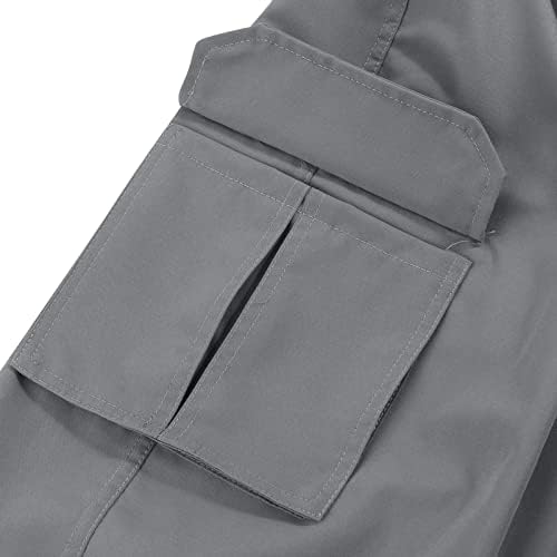 Calças de carga Jorasa para homens em forma de carga esticada calça de trabalho casual sólido calças leves com calças