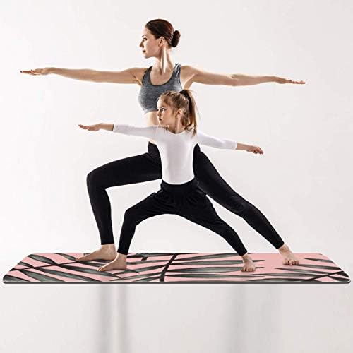 Unicey Palmetto Patternyoga Mat de espessura de tapetes de ioga não deslizante para mulheres e meninas exercícios de tape