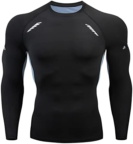 XXBR Mens fitness de manga longa Camiseta esportiva Men muscle Athletic Gym Compression Roupos de camisetas fofas