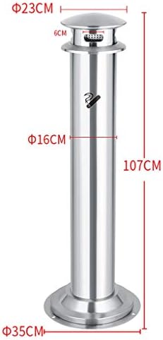 Bandeja de cinzas em pé de piso externo área de coluna de fuligem vertical de aço inoxidável com coluna de fuligem com cinzas com