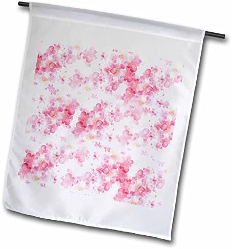 3drose 3drose mahwish - estampa de flor - imagem de flores rosa - bandeiras