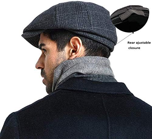 Fashion Men's Classic Newsboy Gatsby Hat Blend Wool vintage Ivy Capbie Cap Boyfriend Gifts