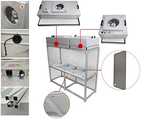 IntsuperMai Laminar Flow Flow Flow Flow Flow Limpo Banco de trabalho Estação de trabalho com fã de lâmina de alumínio HEPA