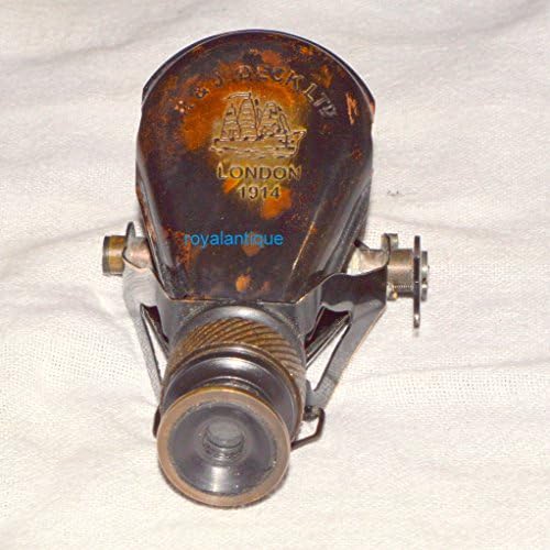 Antigo Solid Solid Antique Brass Binocular Monocular Pirata Spyglass London 1914