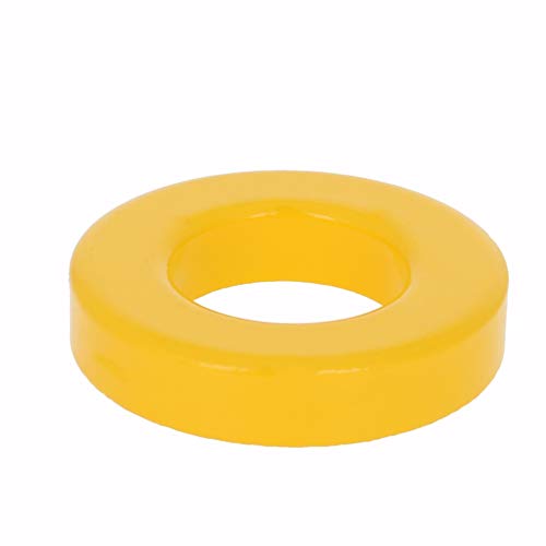 FILECT 1 PCS Toroid Core Ferrite Choke Indutor Inductor Ring 21.5x38.4x8.26mm ， amarelo e branco