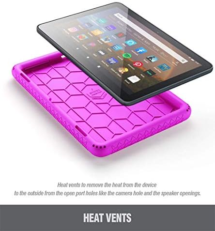 Caso da série Poética Turtleskin para o novo Kindle Fire HD 8 Tablet e Fire HD 8 Plus Tablet, Capa de Caso de Proteção