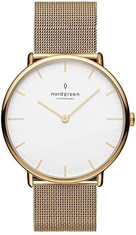 Nordgreen Native Scandinavian Gold Watch com tiras intercambiáveis