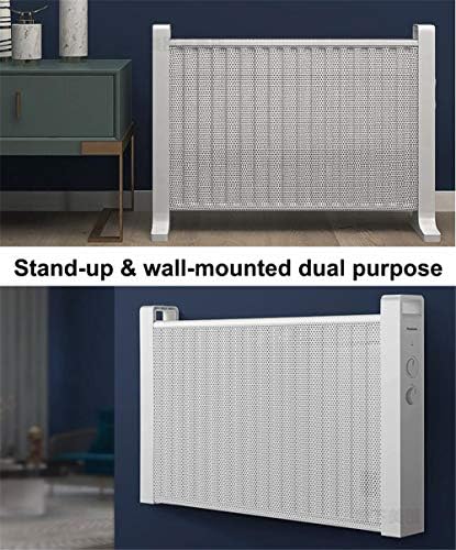 Aquecedor do painel ZJDU, exibição digital, independente, timer com termostato, parede elétrica montado na parede ou piso em pé de baixa energia aquecedor elétrico
