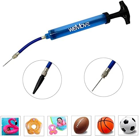 Kit de bomba de bola para esportes - inflação manual da bomba de ar para o basquete de futebol de futebol, acessórios para inflatores