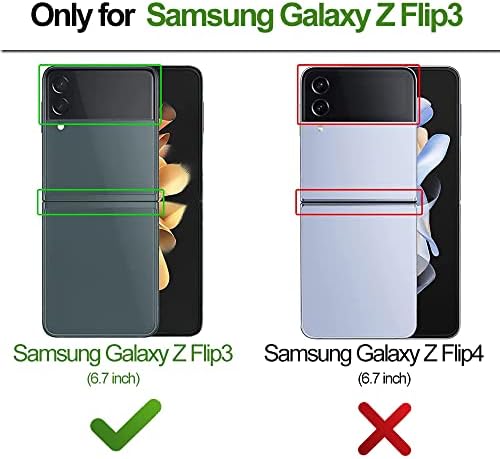 Vôo voador para Samsung Galaxy Z Flip 3 5G Case com suporte para anel de kickstand, rebite quadrado para meninas mulheres cristal anti-choque protetor retrô elegante à prova de choque TPU capa