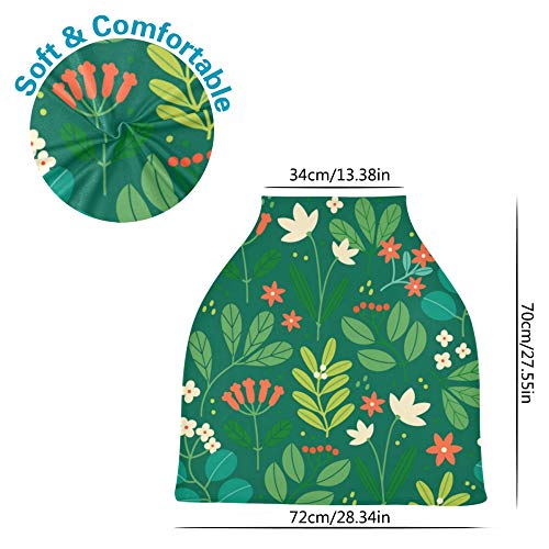 Yyzzh Nature Design Design Folha Flor Flor Lilly On Green Extracty Baby Car Seat Seate