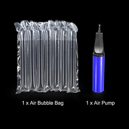 Meccanixity Air Bubble Bags Rollo de embalagem de almofada 164 pés x 5,9 polegadas com bomba de ar
