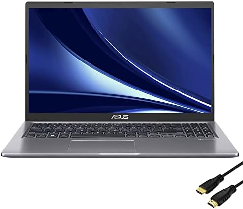 ASUS VivoBook 15.6 '' Laptop fino e leve | I3-1115G4, Full HD, impressão digital, com cabo HDMI, Windows 10, cinza