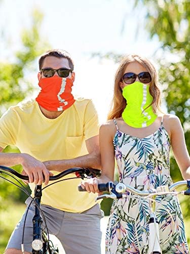 8 peças Garda de pescoço reflexivo para homens Balaclava Tampa de rosto Bandana respirável para ciclismo Protection Outdoor