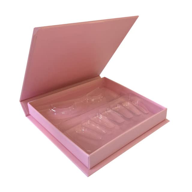 Pressione em caixas de unhas para embalagem e caixa de combinação definida vazia com bandeja, estilos 4,1 caixa com bandeja