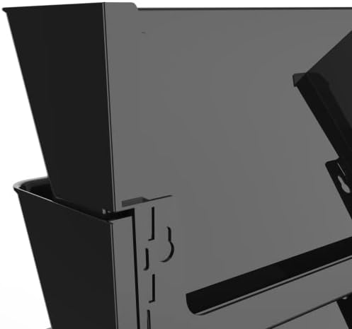 Storex Size Legal Pocket Pocket-Snap & Stack Plástico Organizador de arquivos, hardware de montagem incluído, preto