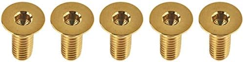 Conjunto de parafuso kekeyang 5pcs m6 parafuso de titânio allen key de contrafuso de contrafuso da cabeça