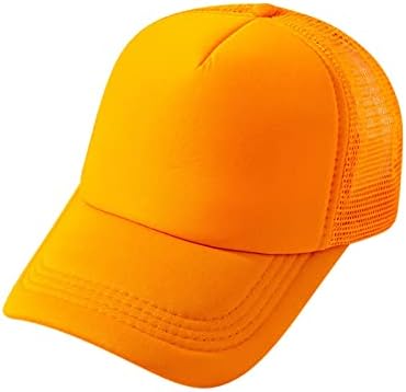 Capas de beisebol de cor de cor brilhante Caps de malha ajustável Caps Summer Summer Basual Casual Casual Caps