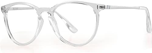 Copos de bloqueio de luz azul avdlab para mulheres e homens, lentes de óculos de jogos claros anti-Blu-ray para aliviar a tensão ocular AB3301