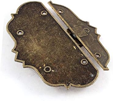 X-Dree 97mmx73mm Estilo antigo Bronze Tone Jóia Caixa de jóias Hasp trava de trava (97mmx73mm Estilo Antigoo Tono de Bronce Maleta Joyero Cerrojo Cierre de Pestillo