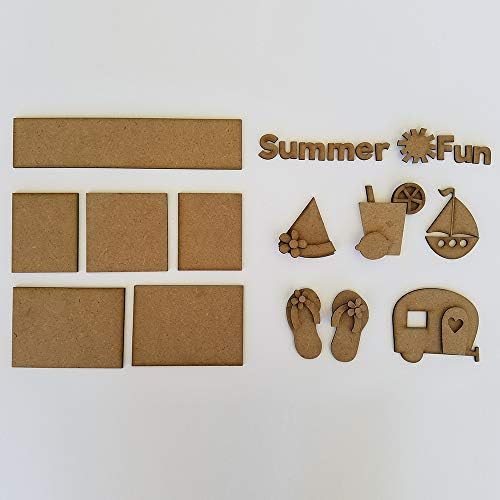 Decor de fundações, Kit de caixa de sombra - diversão de verão