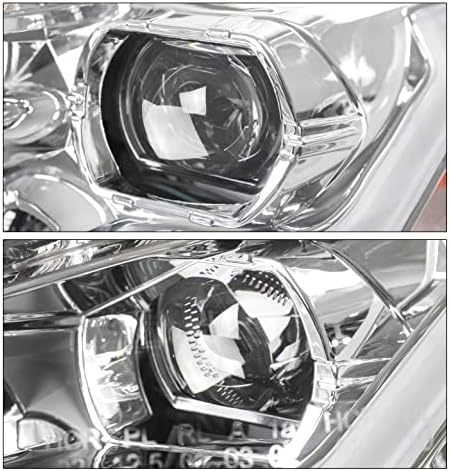 ZMAUTOPTS LED LED SEQUENCIAL DE PROJETOR CHROME W/6.25 DRL branco compatível com 2015-2018 Ford Focus S/SE/ST