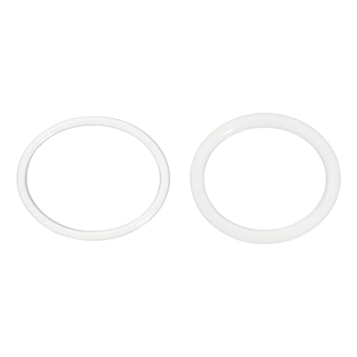 O-rings de silicone de meccanidade, 20x17x1.5mm 20x16x2mm VMQ vedação Juntas para reparo de tubos de válvulas, branco