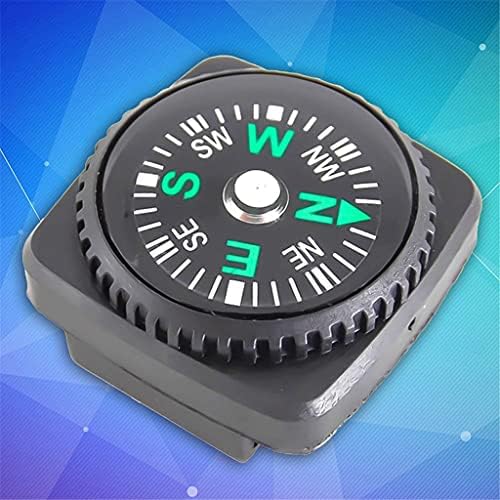 DLOETT 5PCS Mini Watch Strap Button Compass para Bracelelet Sobrevivência Mini Bolso Pocket Compass ao ar livre Acessórios de camping