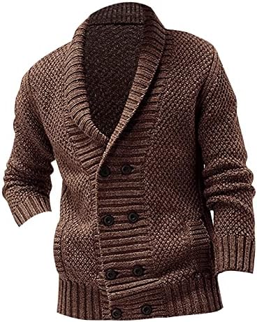 Jaquetas para homens outono e inverno Moda de moda solta cardigã quente com capuz com capuz de casacos masculinos