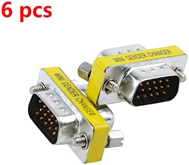 Antrader 4-Pack DB25 25 pinos Porta serial fêmea para fêmea Mini Locador de gênero Adaptador RS232 Conector