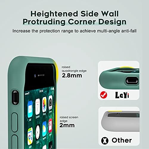 LEYI para iPhone 8plus Caixa de telefone, iPhone 7 Plus Telefone com 2 PCs Protetor de tela de vidro, iPhone 8 Plus