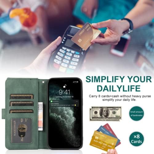 Caixa de telefone multifuncional no estilo da carteira de fólio de rosngisai para o Samsung Galaxy Note 20 Ultra Note 10 Plus