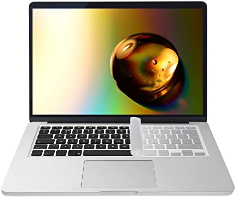 Capa do teclado Kwmobile Compatível com Apple MacBook Air 13 ''/Pro Retina 13 ''/15 '' A1369, A1466 - Capa do teclado Russian Qwerty