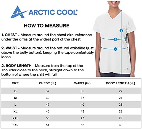 Arctic Cool Women Feminina Vente Valor Instantâneo Um Merfador de Refriamento Upf 50+ Camisa de Treina de Manga Curta