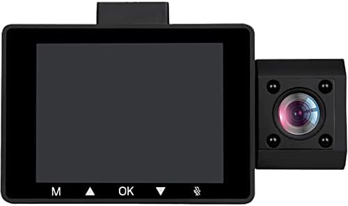 Mygekogear de Adesso Scout Pro 2k 3 canais Dash Cam Surveillance Edition com vista frontal, vista para a cabine, vista traseira,