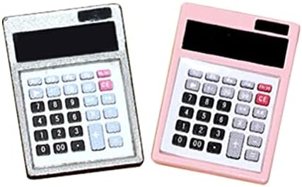 Mini Casa Decoração Estudantes Calculadora 2 PCs Mini Calculadora Modelo Decoração Mini Calculadora