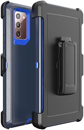 Caso de zagueiro para Samsung Galaxy Note 20 5G, capa de telefone Bisbkrar [grau militar] 3 em 1 protetor robusto à prova de