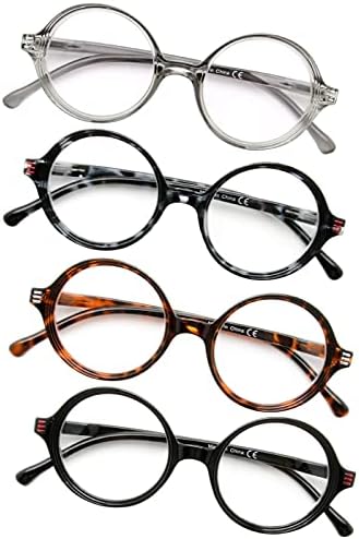 Gr8sight 4 pares lendo óculos para mulheres retro retro leitores pequenas lentes