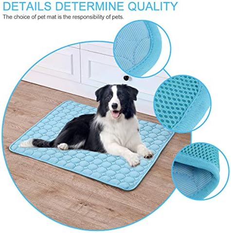 Tapete de resfriamento de cachorro thupmuk, tapete de resfriamento de verão para cães lavable cães de resfriamento portátil respirável