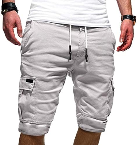 Mens Shorts Cargo, Casual Casual Chaução Elasta Colo