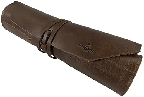Esconda pesada, grande ferramenta Roll up bolsa feita à mão de couro completo - portátil Carry On bolsa, armazenamento