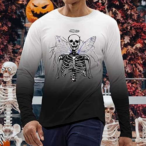 XXBR Halloween T-shirts Halloween Skull Skull Print Gradiente Ct