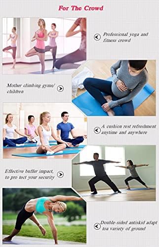 Sdfgh yoga mat 1mm de impressão -times de camurça de superfície de borracha de borracha de borracha de borracha anti -slip tapete para fitness pilates
