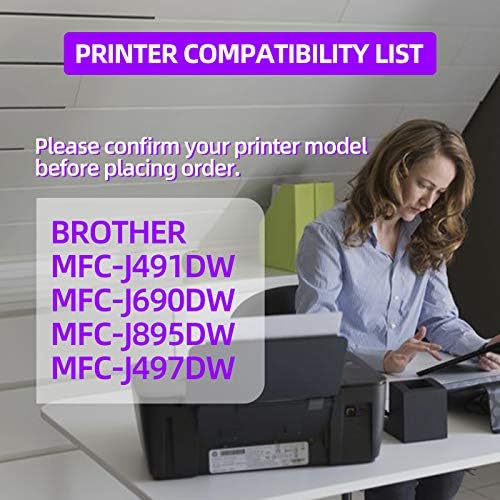 Artitech Compatível para Brother LC3013 Cartuchos de tinta LC-3013 Trabalha com o irmão MFC-J491DW MFC-J497DW MFC-J690DW MFC-J895DW
